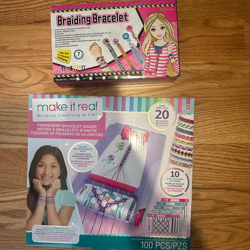 Make It Real Friendship Bracelet Maker Kit and braiding bracelet kits